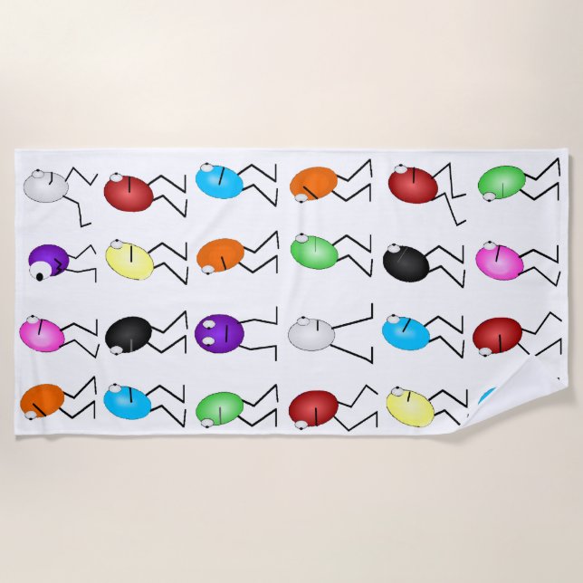 Jelly Beans Beach Towel (Front)