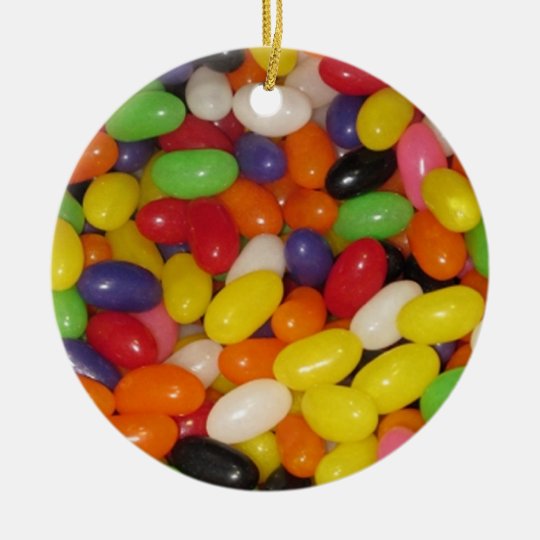 Jelly Beans Christmas Ornament Zazzle.co.uk