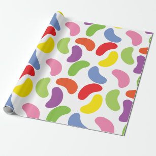 Jelly Beans Pattern Colourful Cute Wrapping Paper