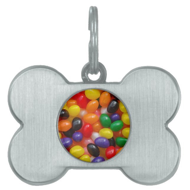 Jelly beans pet name tag (Front)