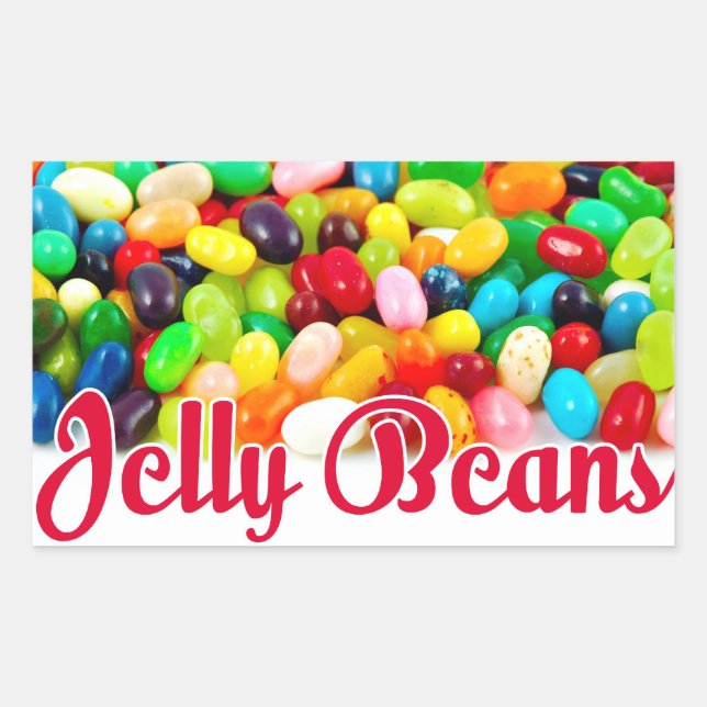 Jelly Beans Rectangular Sticker (Front)