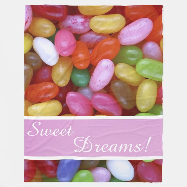 Jelly Beans (Sweet Dreams) Fleece Blanket (Front)
