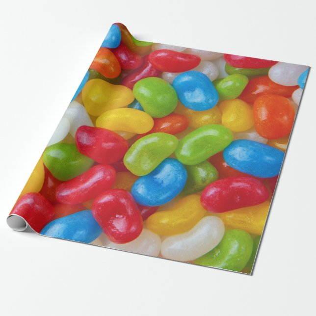 Jelly Beans Wrapping Paper (Unrolled)