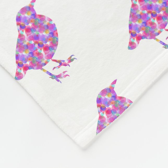 Jelly Birds Fleece Blanket (Corner)