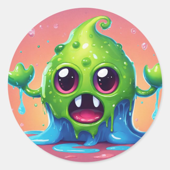 Jelly Bliss Stickers: Sweeten Your World! Classic Round Sticker (Front)