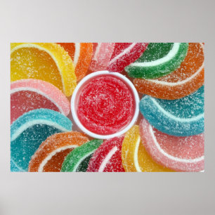 jelly candy poster print