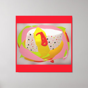 Jelly Candy Sweet Baby Hug Love Soft Cushion Acr Canvas Print