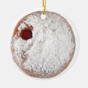 Jelly Doughnut Ceramic Tree Decoration