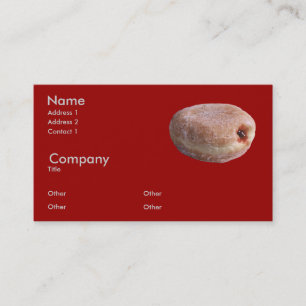 Jelly Filled Doughnut Business Card