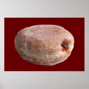 Jelly Filled Doughnut Poster