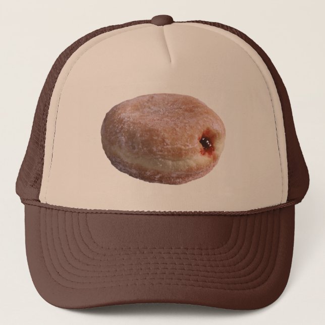 Jelly Filled Doughnut Trucker Hat (Front)
