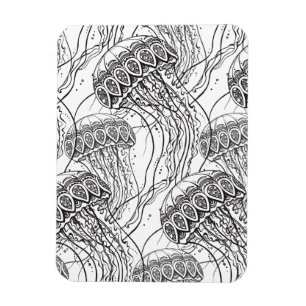 Jelly Fish Doodle Magnet