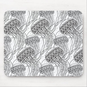 Jelly Fish Doodle Mouse Mat