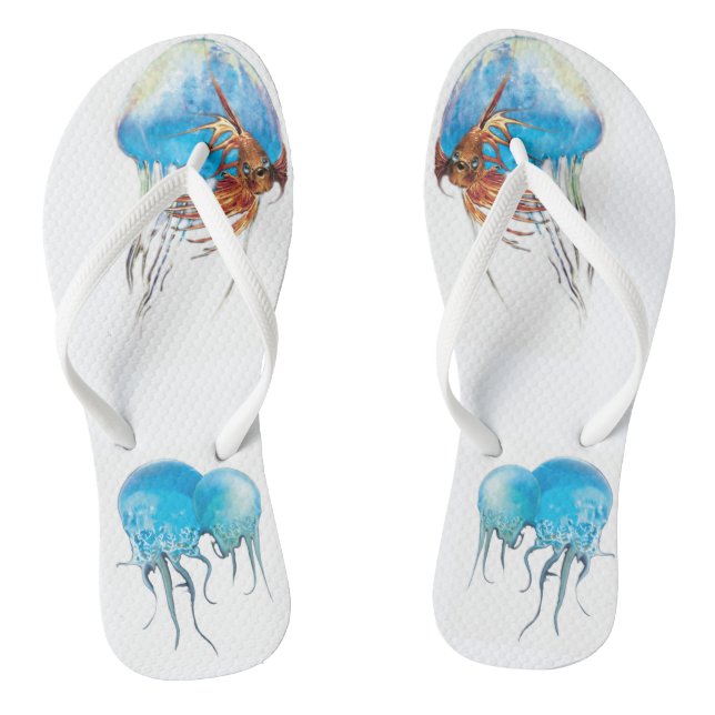 Jelly Fish Fun Flip-Flops Flip Flops (Footbed)