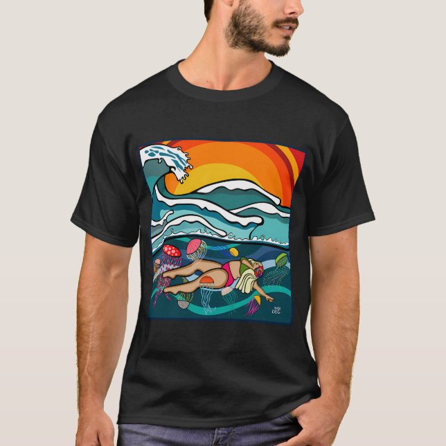 Jelly Fish Lady T-Shirt (Front)