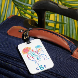 Jelly fish Luggage Tag