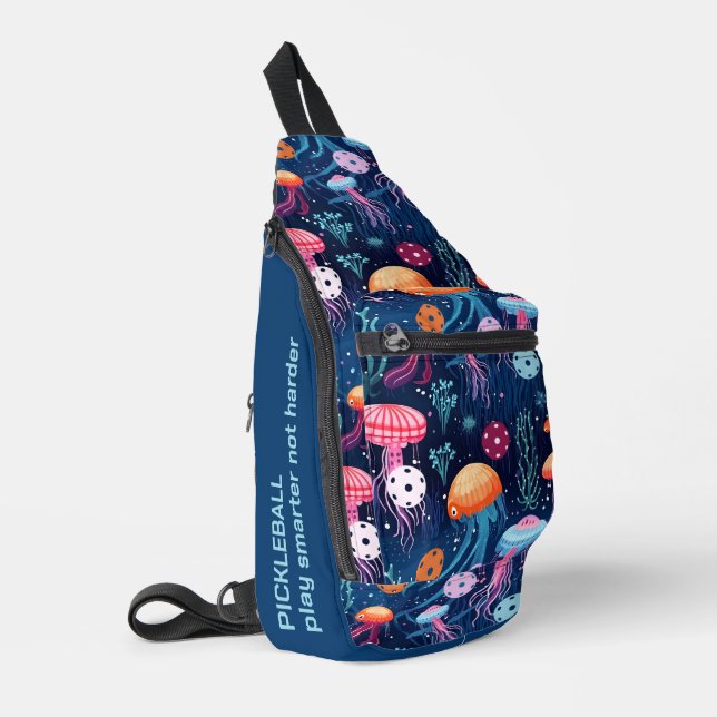 Jelly fish pickleball sling bag (Left Corner)