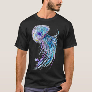 Jelly fish watercolor and ink painting T-Shirt