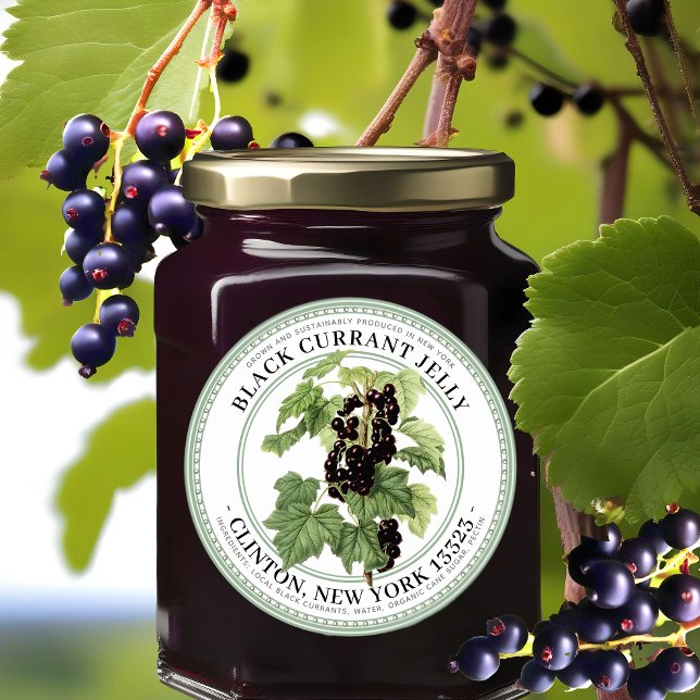 Jelly Label with Native Black Currant Illustration (Creator Uploaded)