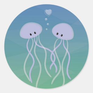Jelly Love Classic Round Sticker