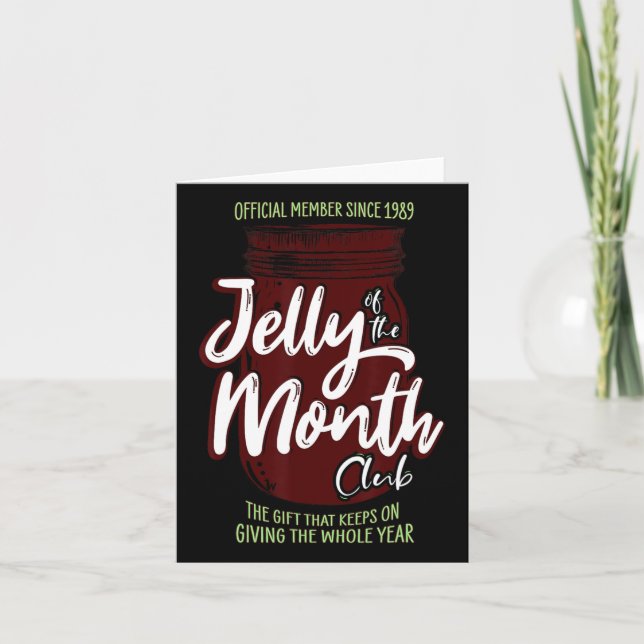 Jelly Of The Month Club Fun Men And Women Christma Card (Front)