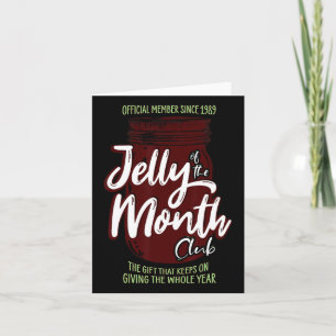 Jelly Of The Month Club Fun Men And Women Christma Card