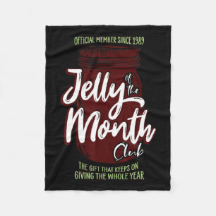Jelly Of The Month Club Fun Men And Women Christma Fleece Blanket