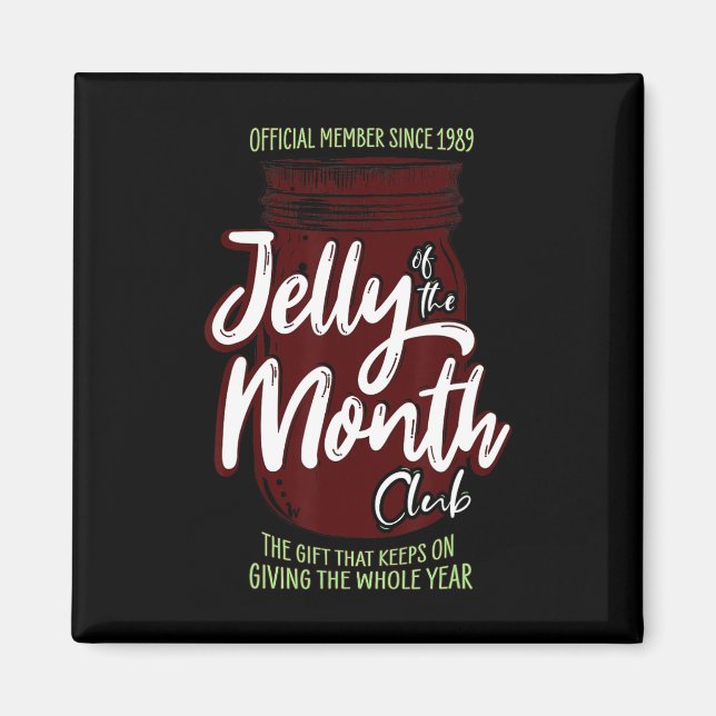 Jelly Of The Month Club Fun Men And Women Christma Magnet (Front)
