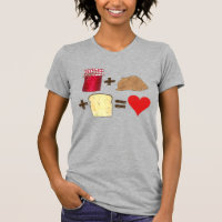Jelly + Peanut Butter + Bread = Love Heart