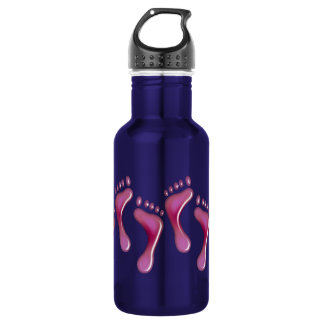 Jelly Pink Footprints 2 Reusable Bottles