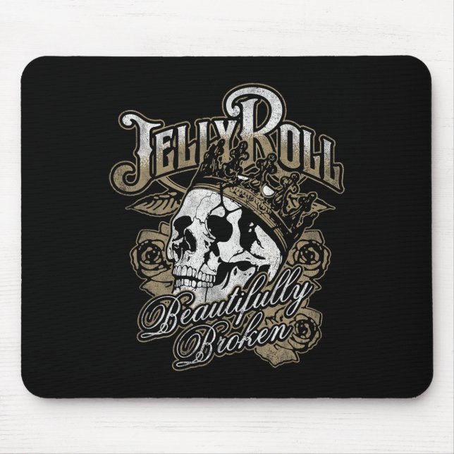 Jelly Roll - Beautifully Broken  Mouse Mat (Front)