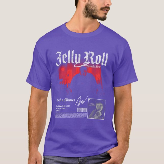 Jelly Roll Vintage boy gift T-Shirt (Front)