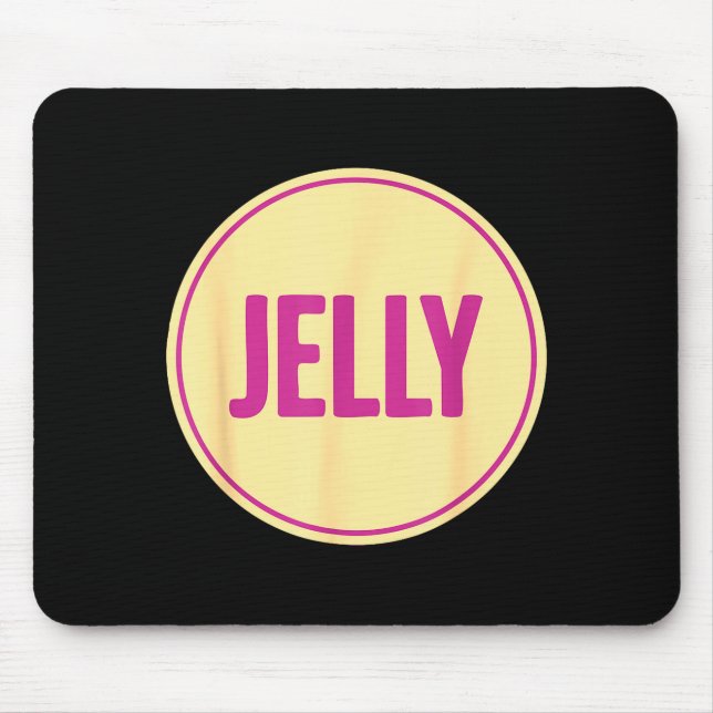 Jelly Shirt Adult Men Women Kids Peanut Butter Cos Mouse Mat (Front)