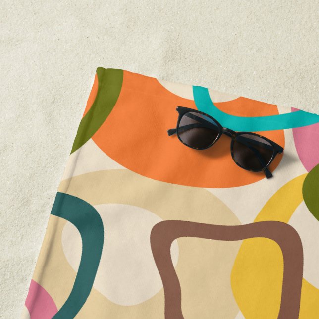 Jelly Squares  Beach Towel (In Situ)