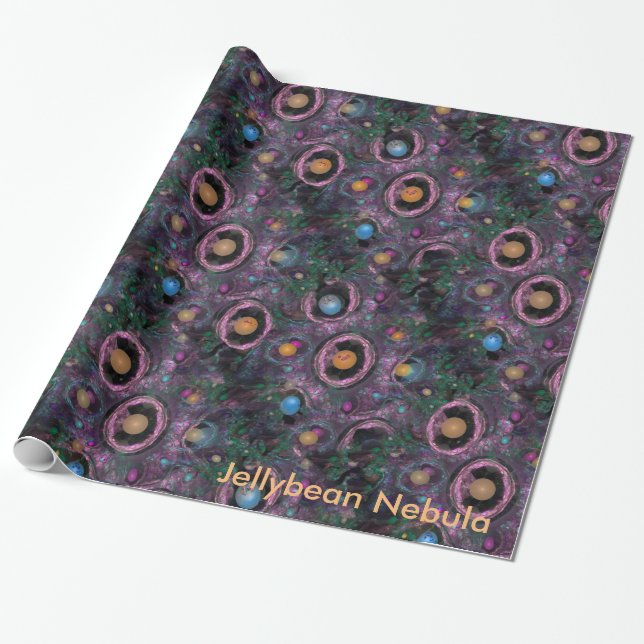 Jellybean Nebula, where jellybeans are created! Wrapping Paper (Unrolled)