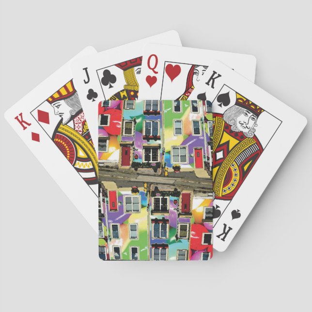 Jellybean Row  Playing Cards (Back)