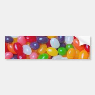 Jellybeans Background - Easter Jelly Beans Bumper Sticker