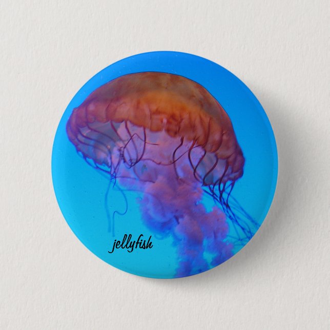 Jellyfish 6 Cm Round Badge (Front)