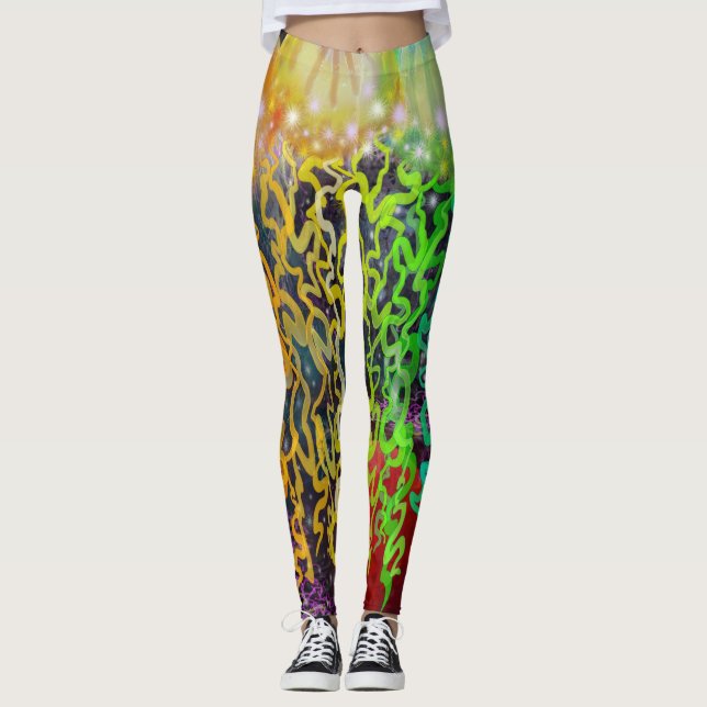 Jellyfish Aliens Leggings (Front)