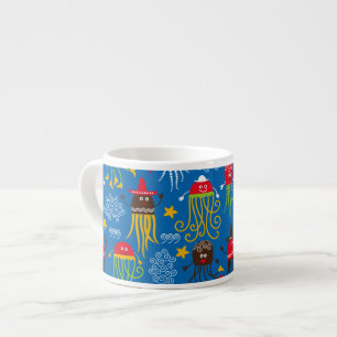 Jellyfish and Octopus Espresso Cup