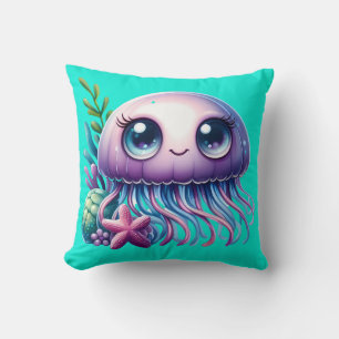 "Jellyfish and Starfish Buddies" Cushion