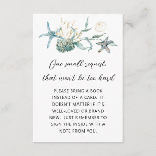 Jellyfish Baby Shower Book Request Enclosure