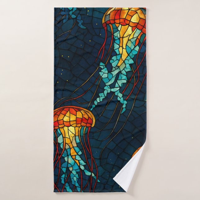 jellyfish bath towel (Bath Towel)