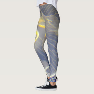 Jellyfish Blue and Yellow Leggings