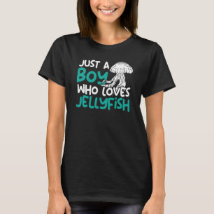 Jellyfish Boy Jelly Fish Aquarium Marine Biology J T-Shirt