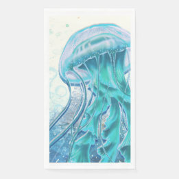 Jellyfish | Captivating Grace Paper Guest Towel Napkin