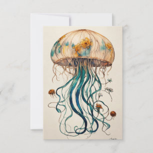 "Jellyfish Cove Notebook: Sale Event" Thank You Card