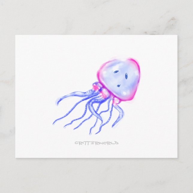 Jellyfish Critter Postcard (Front)