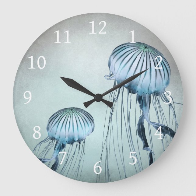Jellyfish Dance Large Clock (Front)