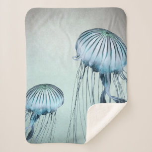 Jellyfish Dance Sherpa Blanket